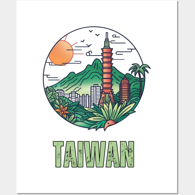 Taiwan Wall Art by Mary_Momerwids